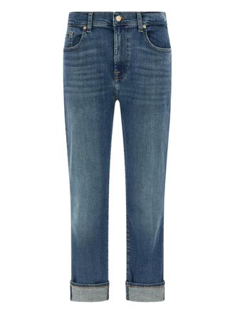 7 For All Mankind turn-up hem jeans - Blue