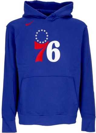 Nike Philadelphia 76ers Hoodie Essential - Heren - Sportshirts - Blauw - S - Katoen - Fitness