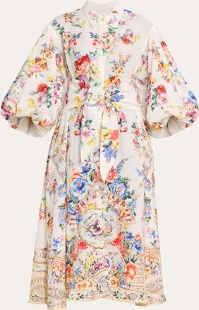 Camilla I Left My Heart in Granada Shirtdress with Bubble Sleeves