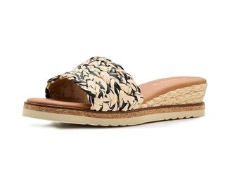 Andr&eacute; Assous Nessie Womens Sandals Natural/Black : 10 M, Textile