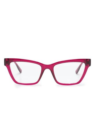 Karl Lagerfeld square-frame glasses - women - Acetate - 47 - Pink