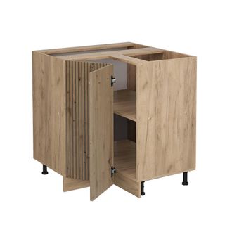 Vicco Armario De Esquina R-line, Roble Artesanal, 75.6 Cm, Et Roble