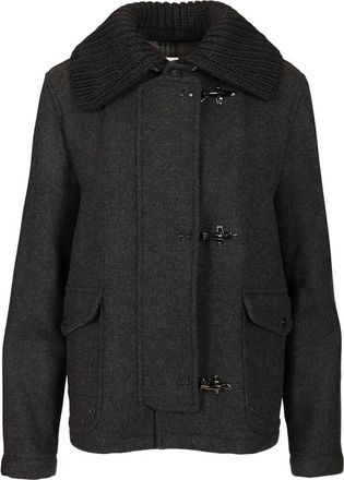 Fay 3-Hook Wool Jacket - female - Fay - Light Jackets - Gray - L - Jackets