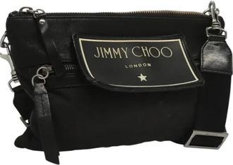 Jimmy Choo London Pre-owned Nylon shoulder-bags - Dames - Vintage Handtas - Zwart - ONE Size - Nylon - Vintage