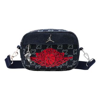 Nike Jordan 1.6L Monogram Camera Bag Indigo Blue MA9262-BHD