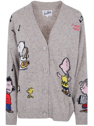 MC2 Saint Barth Cardigan Embroidered Sasi Donegal