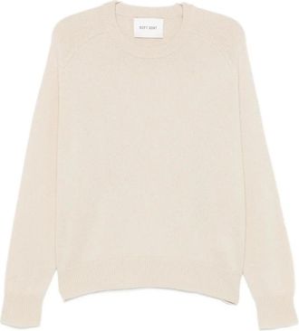 Soft Goat Geborstelde kasjmier trui met ronde hals - Dames - Cashmere truien - Beige - S - Kasjmier - Truien & Vesten
