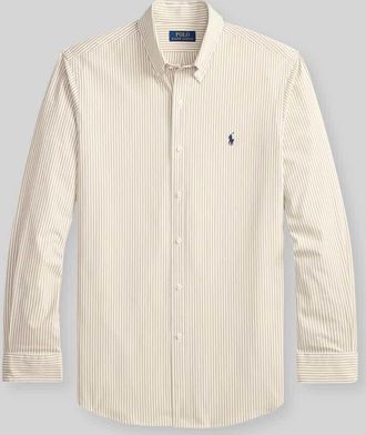 Polo Ralph Lauren Slim Fit Freizeithemd aus Baumwoll-Mix in Beige, Gr&ouml;&szlig;e XXL