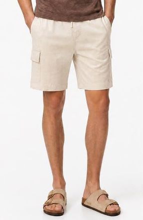 Onia Stretch Linen Blend Cargo Shorts in Stone at Nordstrom Rack, Size Xx-Large