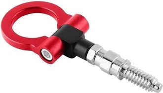 OEM Kit De Enganche De Remolque - Gancho Para Cable De Remolque - Remolque De Coche - Dise&ntilde;o Plegable - Capacidad De Carga De 400 Kg - Rojo