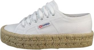 Superga 2740 Platform - Dames - Espadrilles - Wit - 38 EU - Katoen - Schoenen
