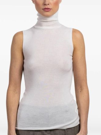 Dorothee Schumacher Top smanicato a collo alto - Bianco