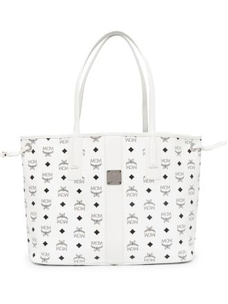 MCM Liz shoppermet monogram - Wit
