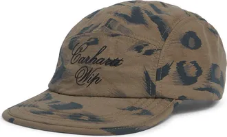 Carhartt Work in Progress Travon Adjustable 5-Panel Nylon Canvas Cap in Duck Cypr/blk at Nordstrom