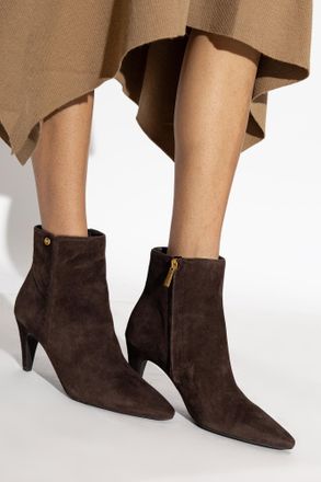Michael Michael Kors Leather Ankle Boots Daniela, Womens, Brown