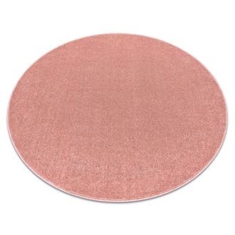 RugsX Rugsx - Alfombra Eton Plus C&iacute;rculo Color Rosa Empolvado, Monocrom&aacute;tica, Uniforme, Lisa Pink Circulo 200 Cm