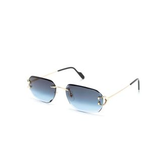 Cartier Sunglasses, male, Yellow, Size: 58 MM Ct0468S 002 Sunglasses