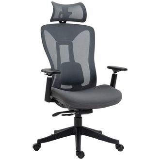 Vinsetto Silla de oficina 70x66x128 cm gris