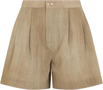 Ermanno Scervino St Denim Shorts - Dames - Korte Broeken - Beige - XS - Denim - Korte Broeken