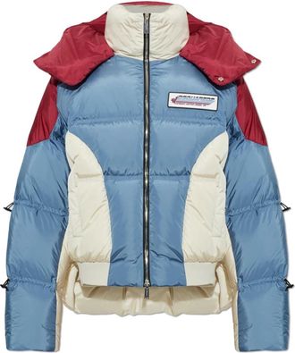 Dsquared2 Gewatteerd jack met logo - Heren - Jassen - Blauw - Maat: M Polyamide