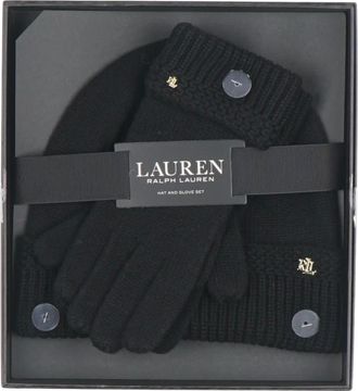Polo Ralph Lauren Outdoor handschoenen & mutsen - Dames - Sport - Zwart - Maat: ONE Size