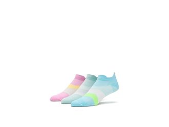 Feetures Elite Ultra Light No Show Tab 3-Pair Pack No Show Socks Shoes Supine Sage/Pink Citrus/Cool Plunge : SM (US Womens Shoe 4-6.5)