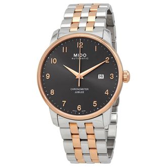 Mido Baroncelli Jubilee Automatic Chronometer Anthracite Dial Mens Watch M0376082206200