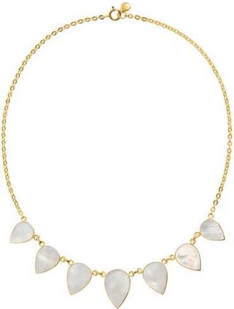 Freya Rose Warrioress Small Mother of Pearl Necklace in Small Pearl at Nordstrom, Size 21
