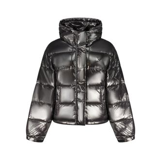 Calvin Klein Jassen, Dames, Zwart, L, Polyester, Down Jacket