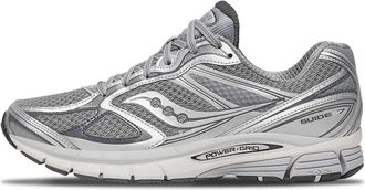 Saucony Grijze Zilveren Sneakers met Sportief Design - Heren - Sneakers - Grijs - 42 EU - Schoenen