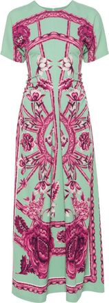 La DoubleJ Angelica floral maxi dress - women - Viscose/Elastane - M - Green