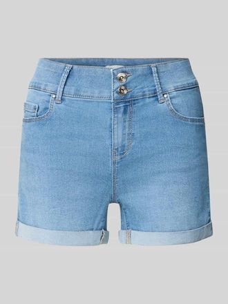 Only Regular Fit Jeansshorts aus Baumwoll-Mix Modell CARMEN in Jeansblau, Gr&ouml;&szlig;e XL