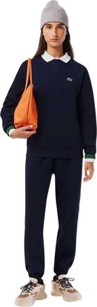 Lacoste Dames/Dames Sweatshirt Geborduurd Logo Katoenmix (Marine)