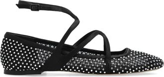Jimmy Choo London Astoria Ballerinas - Dames - Ballerinas - Zwart - 38 EU - Leer - Schoenen