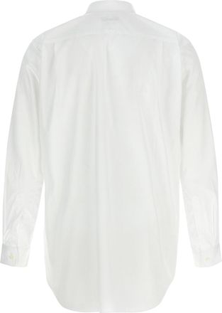 Comme Des Gar&ccedil;ons Black Heart Patch Shirt - White