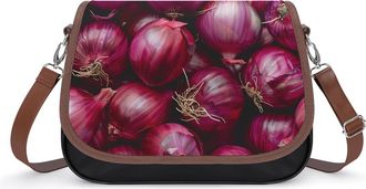 Generic Red Onion Small Womens Crossbody Bags Shoulder Handbag with Adjustable Strap for Travel