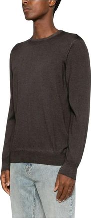 Vengera Paricollo M/L Vintage - Heren - Ronde hals truien - Bruin - L - Wol - Truien & Vesten