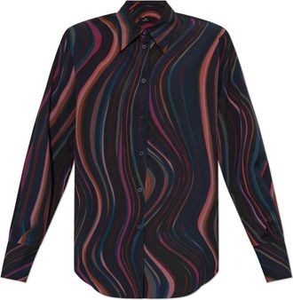 Paul Smith Shirt met patroon - Dames - Overhemden - Veelkleurig - M - Polyester - Overhemden