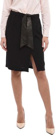 Dsquared2 Black Solid Knee Length Skirt