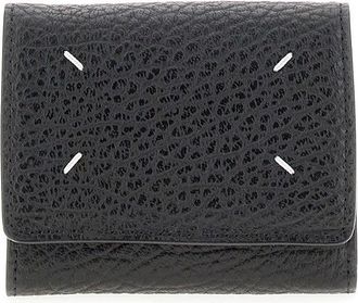 Maison Margiela Four Stitches grain leather wallet Woman One Size