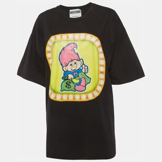 Moschino Couture Black Printed Jersey T-Shirt