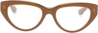 Alexander McQueen Eyewear Bril met cat-eye montuur - Bruin