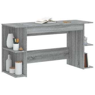 Berkfield Home Decorative Desk Grey Sonoma 140x50x75 cm Engineered Wood | Size: 140 x 50 x 75 cm