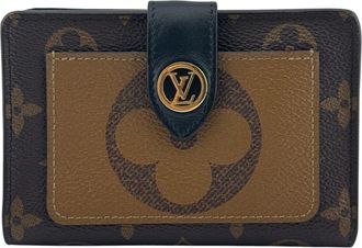 Louis Vuitton Brown Leather Wallet (Bi-Fold) (Pre-Owned)