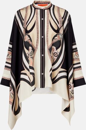 La DoubleJ Camisa Foulard en sarga de seda