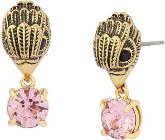 Kurt Geiger Small Eagle Stone Drop Earrings in Pink at Nordstrom