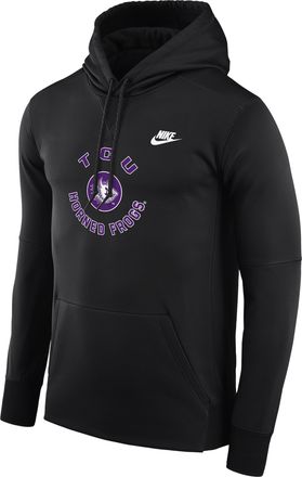 Nike TCU Horned Frogs Nike Mens Football Therma-FIT College Hoodie in Black | M41563P400TCUN-BLK