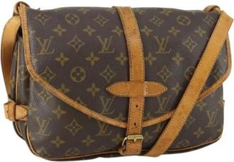 Louis Vuitton Pre-owned Cross Body Bags, female, Brown, Size: ONE SIZE Pre-owned Vintage Cross Body Bag