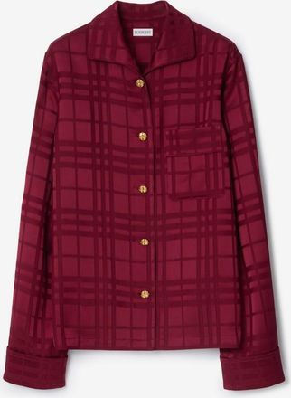 Burberry Check Silk Pyjama Shirt