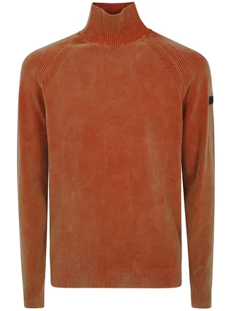 Roberto Ricci Design Turtleneck Sweater Velvet Techno Wash Knit